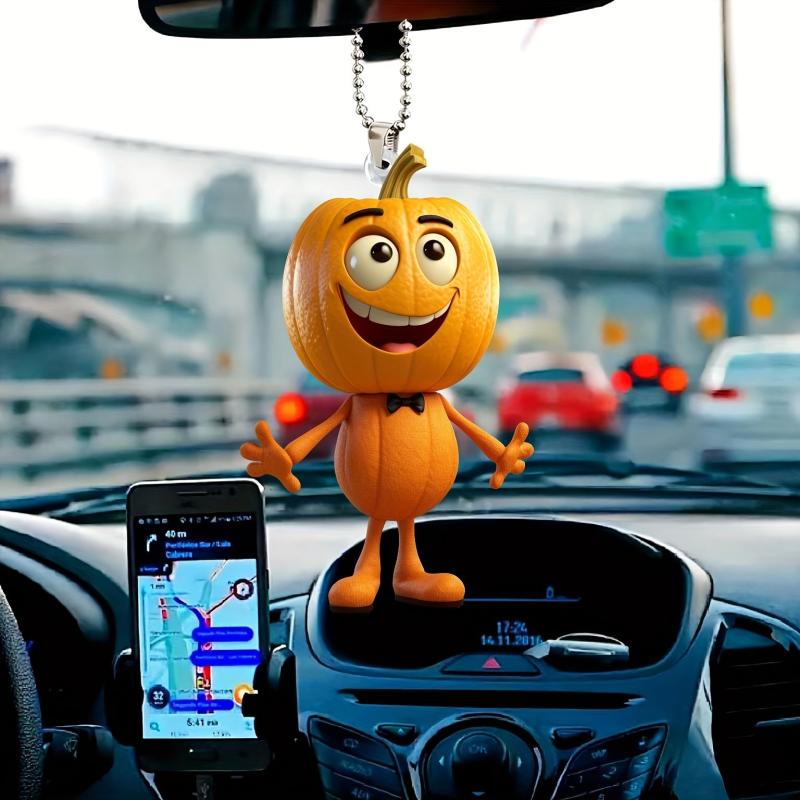 Halloween Pumpkin Man Car Pendant Keychain Home Decoration