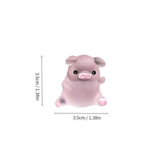 Car Center Console Cartoon Decorations Mini Luminous Pig