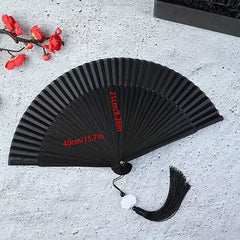 Solid Blank Folding Fan Plastic Folding Fan Hanfu Ancient Costume Accessories