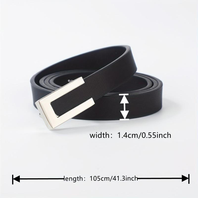 Men's Casual Square Buckle Belt Pants Jeans Belt