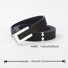 Men's Casual Square Buckle Belt Pants Jeans Belt