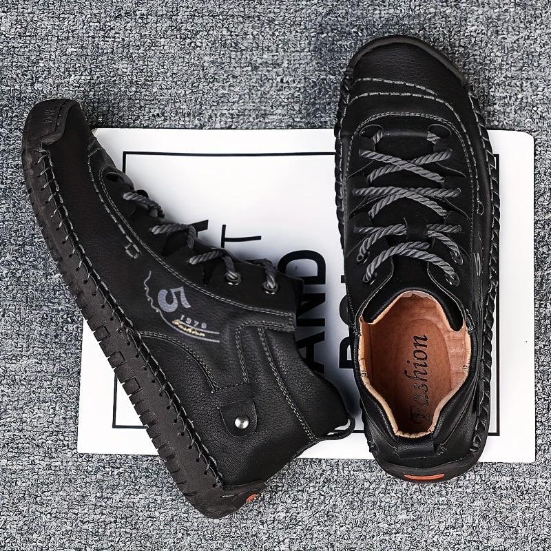 Men's Waterproof Hiking Shoes - Durable & Comfy Anti Skid Lace Up Shoes
