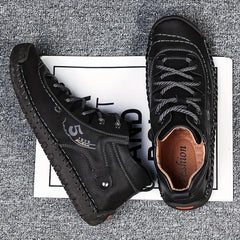 Men's Waterproof Hiking Shoes - Durable & Comfy Anti Skid Lace Up Shoes