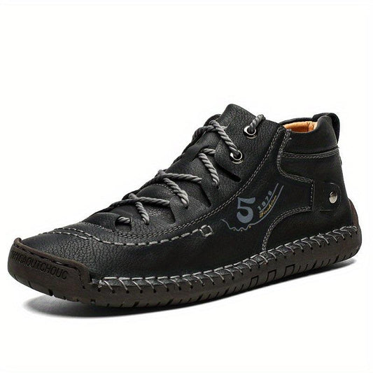 Men's Waterproof Hiking Shoes - Durable & Comfy Anti Skid Lace Up Shoes