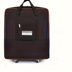 Expandable Travel Luggage Bag With Wheels Large Capacity Duffle Bag