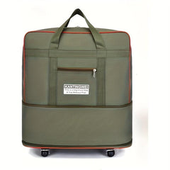 Expandable Travel Luggage Bag With Wheels Large Capacity Duffle Bag