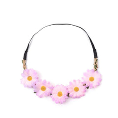 Boho Daisy Flower Headband Stretchy Headdress Women Girls Hair Accessories