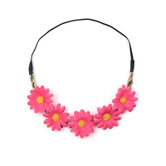 Boho Daisy Flower Headband Stretchy Headdress Women Girls Hair Accessories