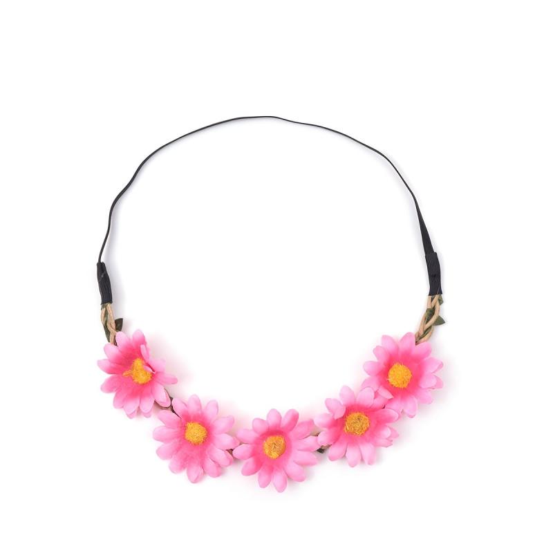 Boho Daisy Flower Headband Stretchy Headdress Women Girls Hair Accessories