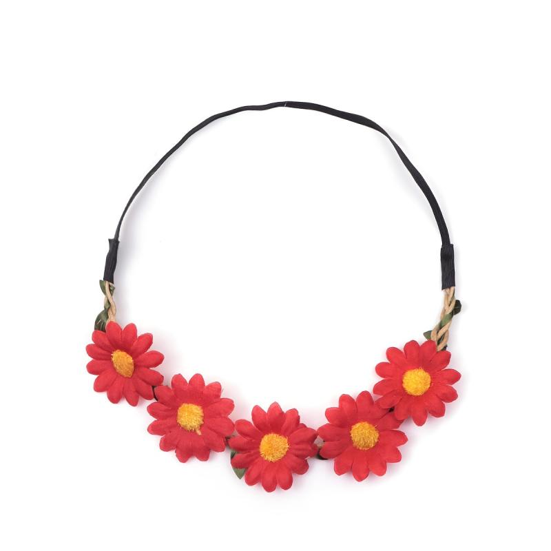 Boho Daisy Flower Headband Stretchy Headdress Women Girls Hair Accessories