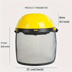 360 Grass Trimmer Helmet Full Face Mesh Visor Logging Brush Cutter Forestry