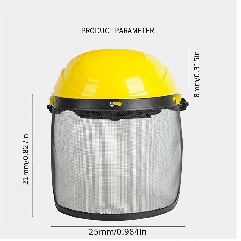 360 Grass Trimmer Helmet Full Face Mesh Visor Logging Brush Cutter Forestry