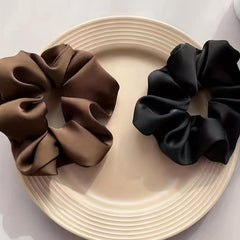 3 Piece Vintage Satin Hair Ties Scrunchies Ponytail Holders