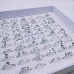 30pcs Vintage Gothic Style Party Jewelry Finger Rings Girl Gift