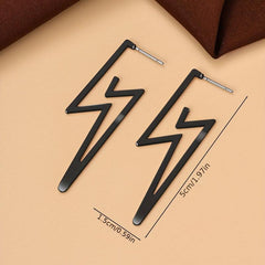 Lightning Shape Dangle Earrings Casual Style Drop Earrings Women's Earring