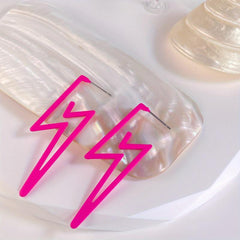 Lightning Shape Dangle Earrings Casual Style Drop Earrings Women's Earring