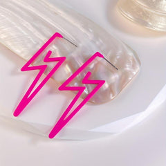 Lightning Shape Dangle Earrings Casual Style Drop Earrings Women's Earring