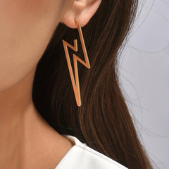 Lightning Shape Dangle Earrings Casual Style Drop Earrings Women's Earring