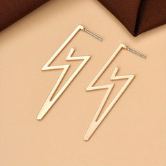 Lightning Shape Dangle Earrings Casual Style Drop Earrings Women's Earring