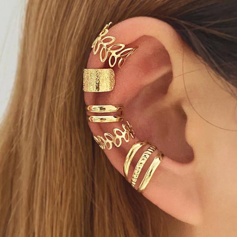 5pcs C Shape Ear Clip for Women and Girls