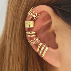5pcs C Shape Ear Clip for Women and Girls