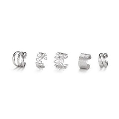 5pcs C Shape Ear Clip for Women and Girls