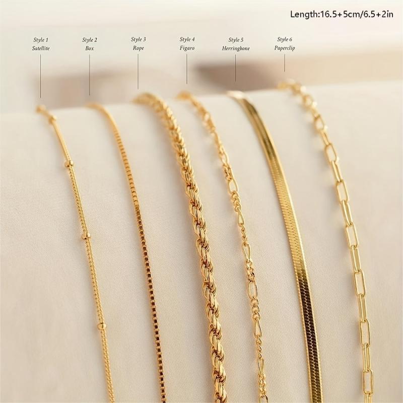 Dainty Herringbone Bracelet 14K Plated for Women Girls