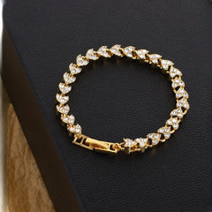 Crystal Inlaid Tennis Bracelet for Wedding Party