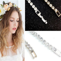 Crystal Inlaid Tennis Bracelet for Wedding Party