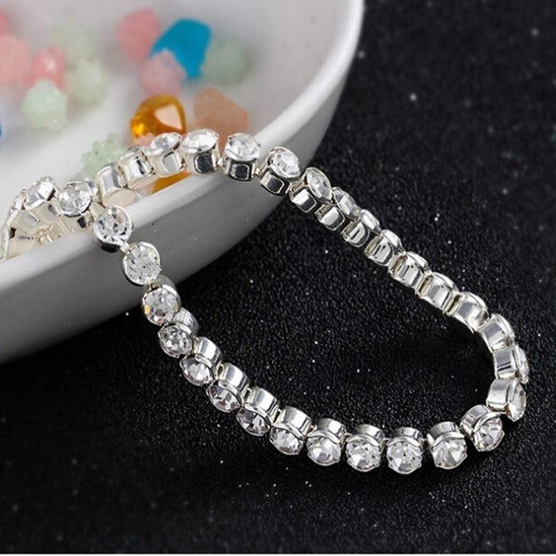 Crystal Inlaid Tennis Bracelet for Wedding Party