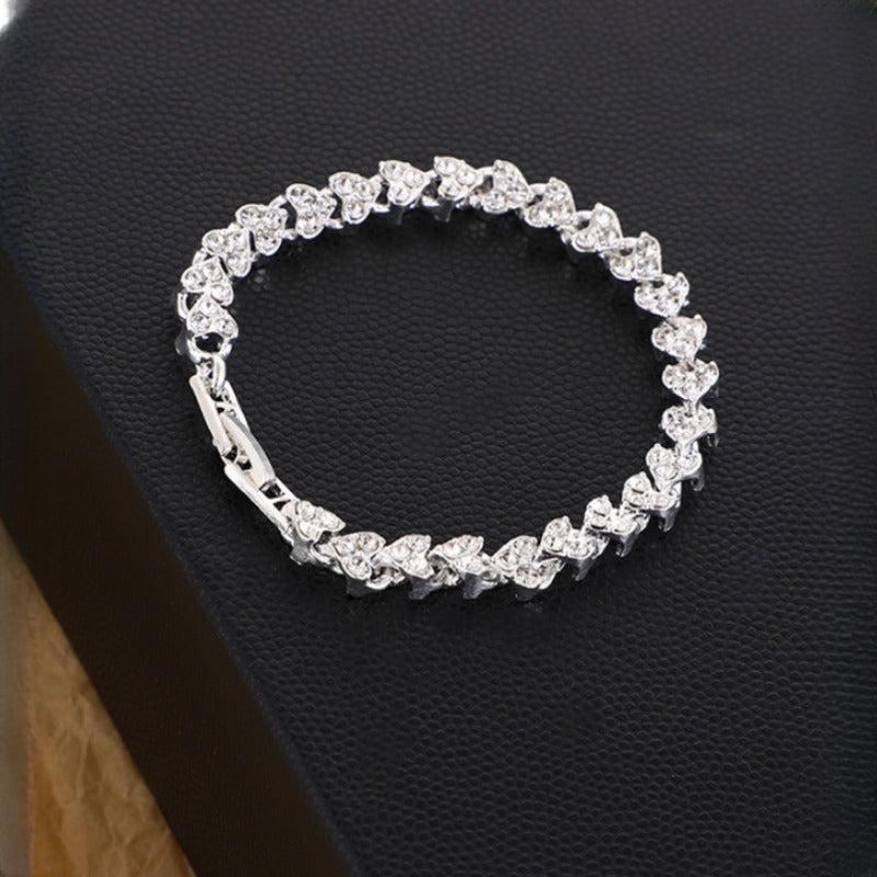 Crystal Inlaid Tennis Bracelet for Wedding Party