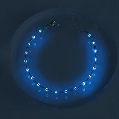 Luminous Beads Braided Bracelet Punk Style Hand Jewelry