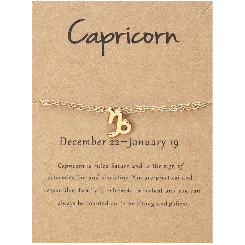 Constellation Pendant Double Layers Anklet Foot Jewelry