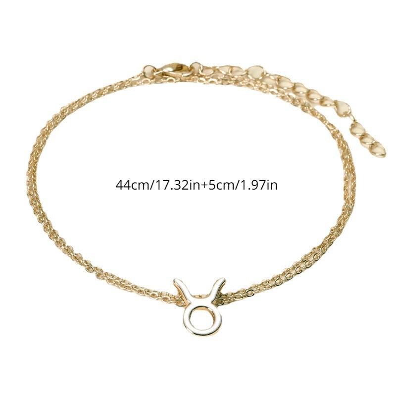 Constellation Pendant Double Layers Anklet Foot Jewelry