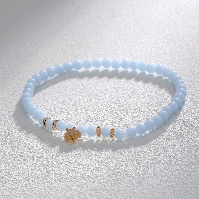 Mini Star Pendant Beaded Bracelet with Luminous Beads