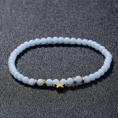 Mini Star Pendant Beaded Bracelet with Luminous Beads