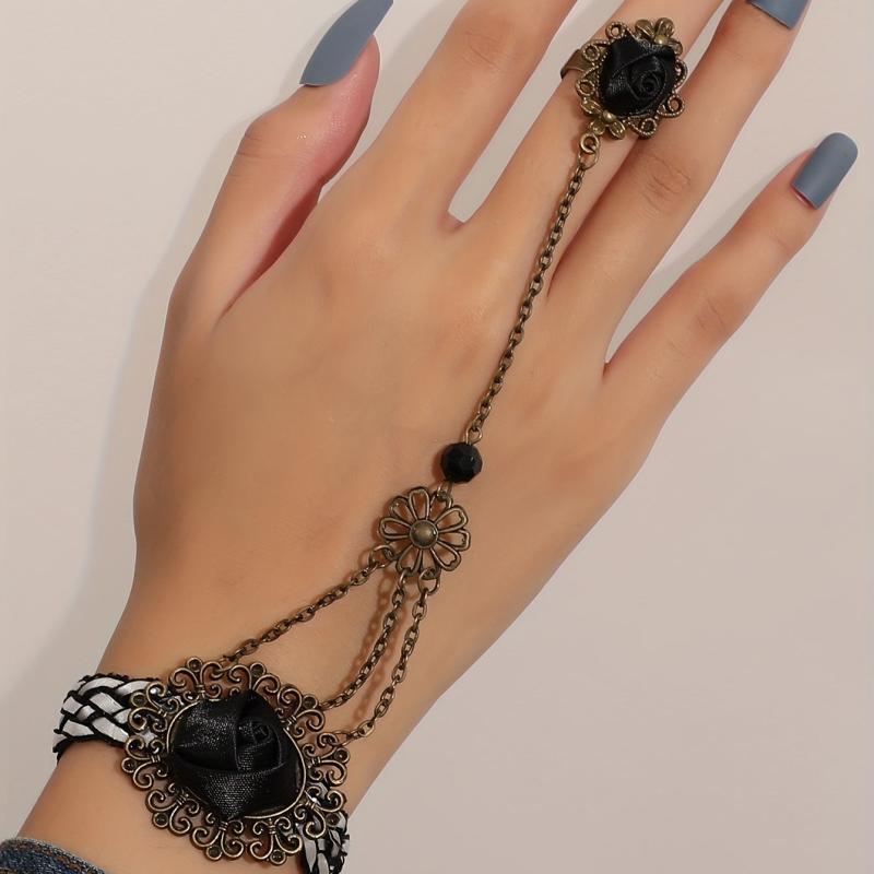 Vintage Lace Flower Ring Bracelet - Birthday Party Gift