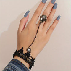 Vintage Lace Flower Ring Bracelet - Birthday Party Gift