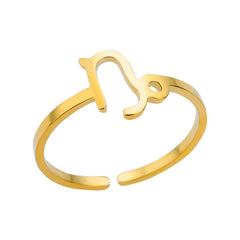 Stainless Steel 18k Plated Constellation Ring - Choose Your Lucky Style