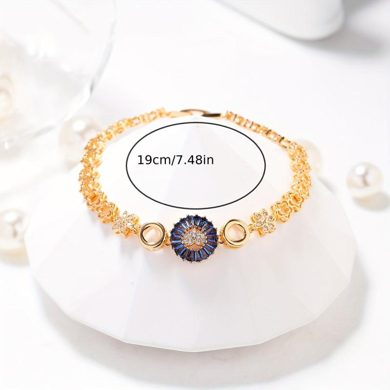 Zircon Adjustable Chain Bracelet for Women