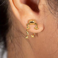 Cat Stud Earrings Ear Jacket Retro Style Jewelry
