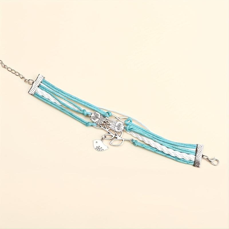 Vintage Style Braided Bracelet Set - Layered Wristband