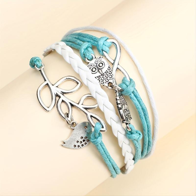 Vintage Style Braided Bracelet Set - Layered Wristband