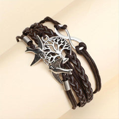 Vintage Style Braided Bracelet Set - Layered Wristband