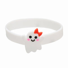 6pcs Gothic Ghost Pumpkin Charm Party Silicone Bracelet Bangle