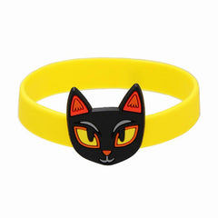 6pcs Gothic Ghost Pumpkin Charm Party Silicone Bracelet Bangle