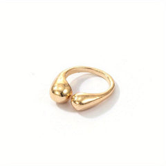 Chunky Ring Adjustable Cuff Jewelry for Daily Outfits