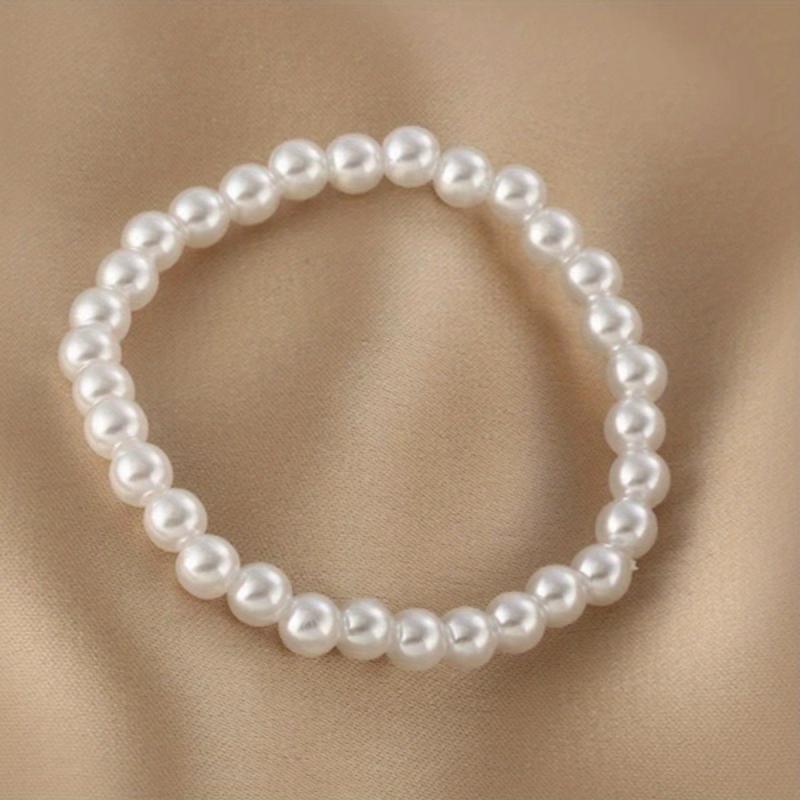 Cat's Eye Stone Faux Pearl Bracelet Women's Niche Bracelet