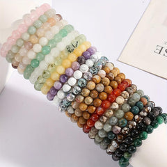 Crystal Healing Gemstone Beads Bracelet for Women