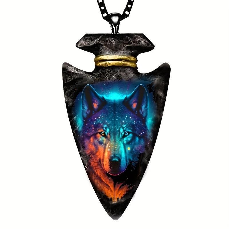 Wolf Totem Necklace Punk Pendant for Women Girls
